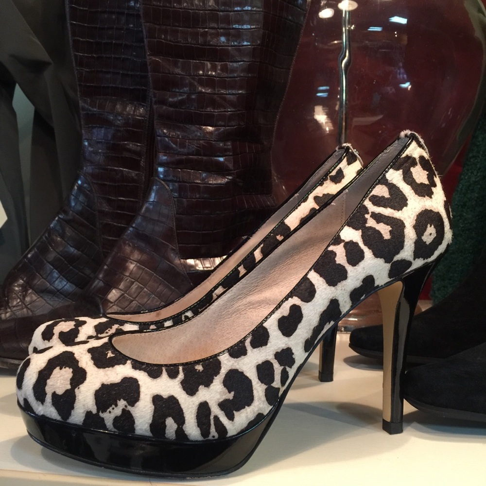 Michael Kors Platform Ionna Leopard Heels